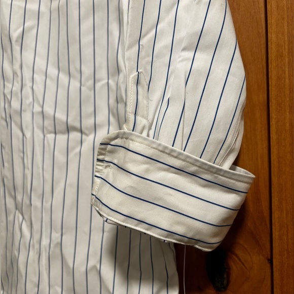 Chaps Blue Striped Button Down NWT - Picture 2 of 6